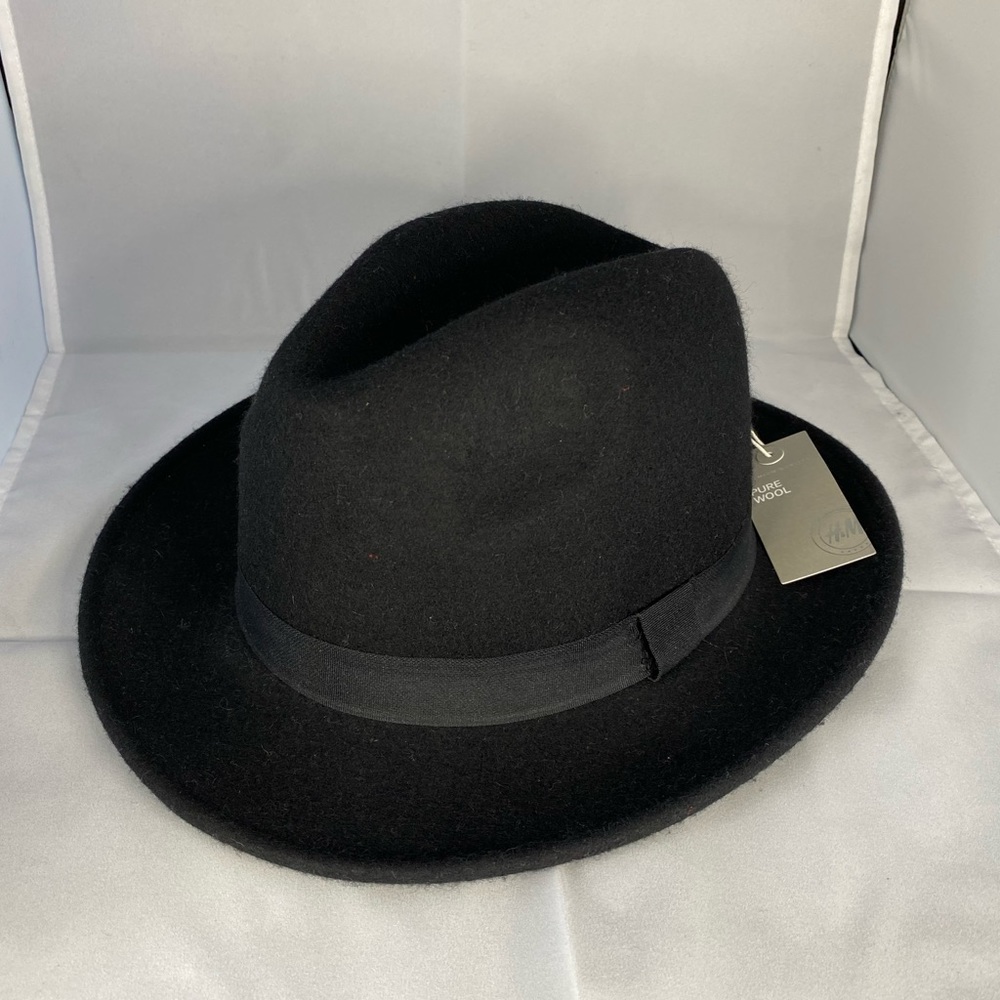 100% Pure Wool Wide Brim Fedora